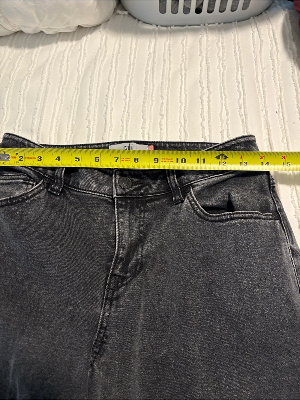Cabi Lennox Wide Leg Women's Jeans - Charcoal Gray - Picture 5 of 9